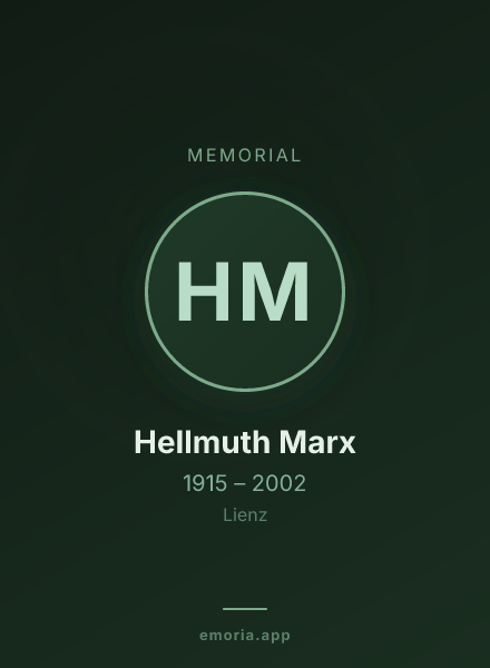 Memorial portrait of Hellmuth Marx