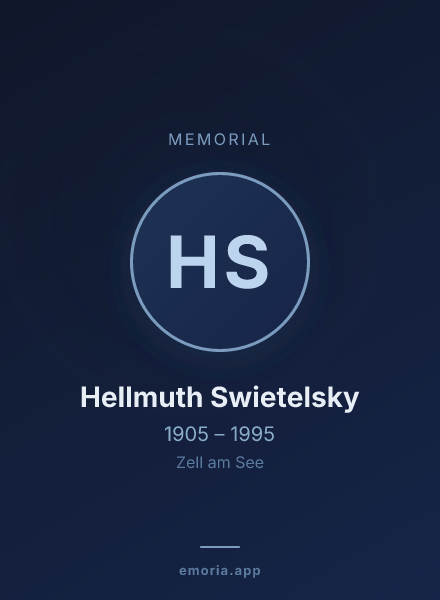 Memorial portrait of Hellmuth Swietelsky