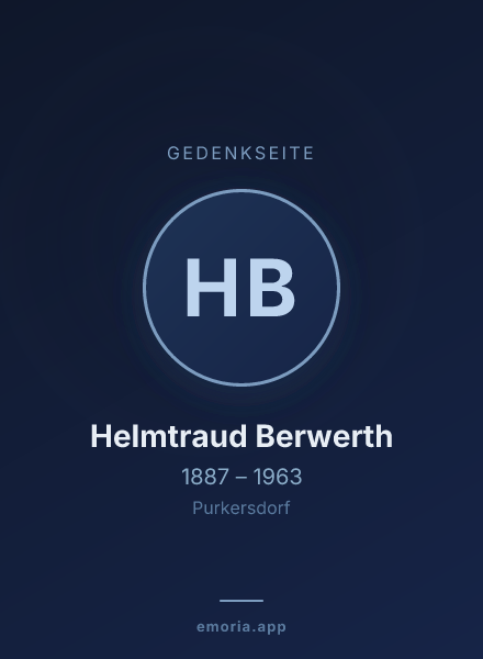 Gedenkportrait von Helmtraud Berwerth