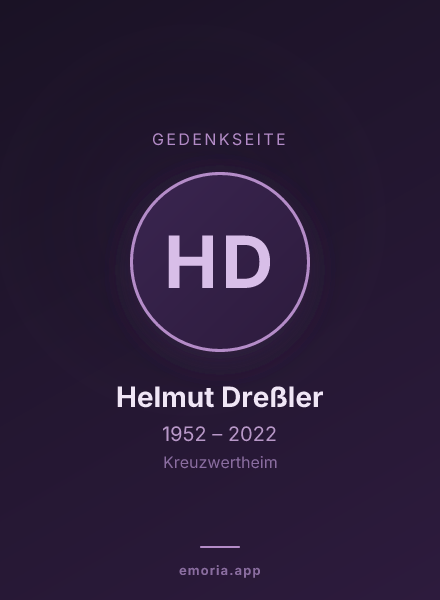 Gedenkportrait von Helmut Dreßler