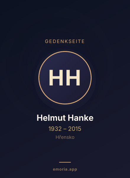 Gedenkportrait von Helmut Hanke