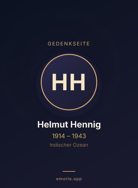 Gedenkportrait von Helmut Hennig