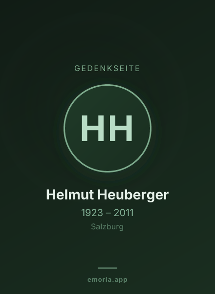 Gedenkportrait von Helmut Heuberger