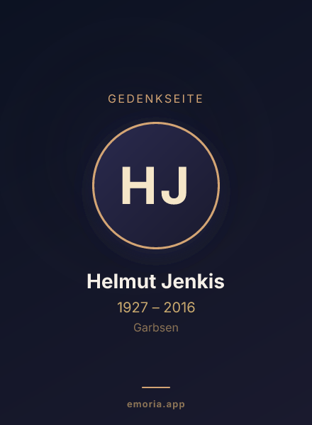 Gedenkportrait von Helmut Jenkis
