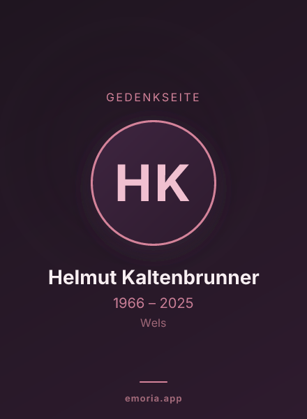 Gedenkportrait von Helmut Kaltenbrunner