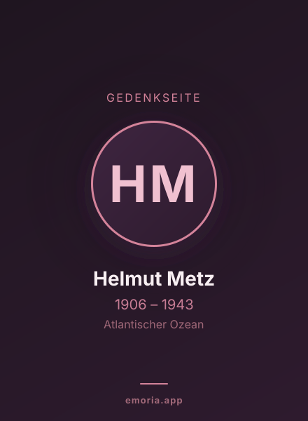 Gedenkportrait von Helmut Metz