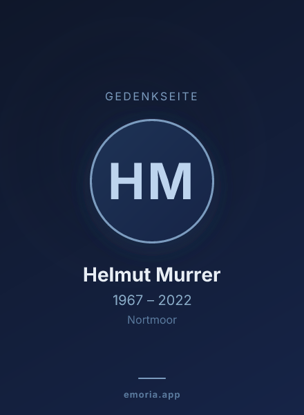 Gedenkportrait von Helmut Murrer