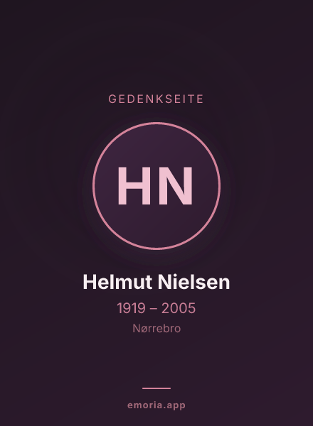 Gedenkportrait von Helmut Nielsen