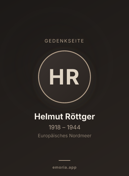 Gedenkportrait von Helmut Röttger