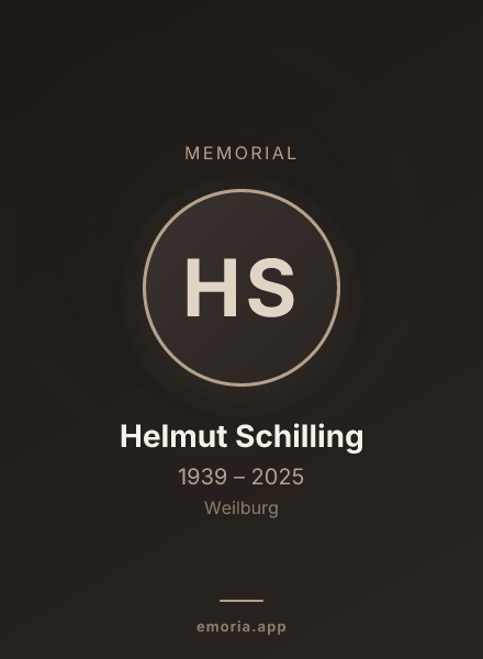 Memorial portrait of Helmut Schilling