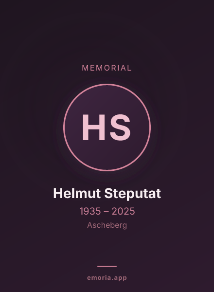 Memorial portrait of Helmut Steputat