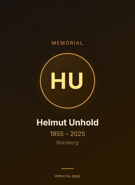 Memorial portrait of Helmut Unhold