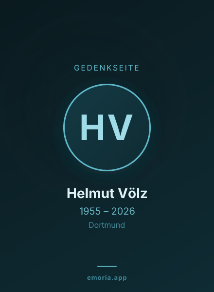 Gedenkportrait von Helmut Völz