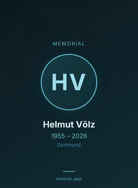 Memorial portrait of Helmut Völz