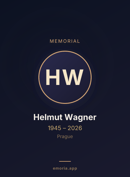 Memorial portrait of Helmut Wagner