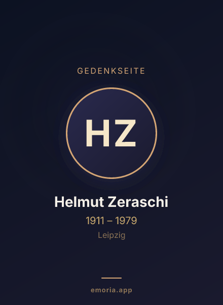 Gedenkportrait von Helmut Zeraschi