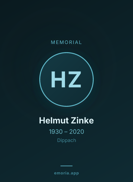 Memorial portrait of Helmut Zinke