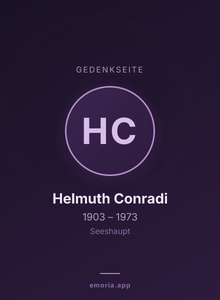 Gedenkportrait von Helmuth Conradi