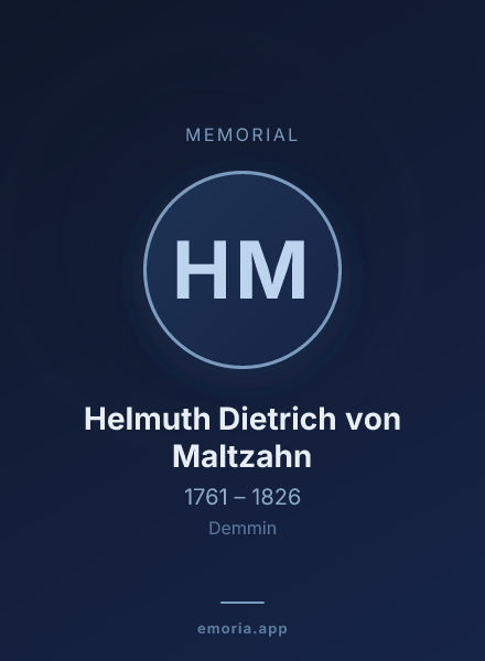 Memorial portrait of Helmuth Dietrich von Maltzahn