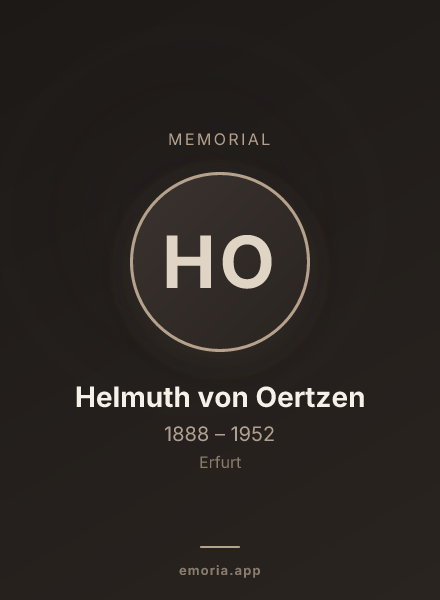 Memorial portrait of Helmuth von Oertzen