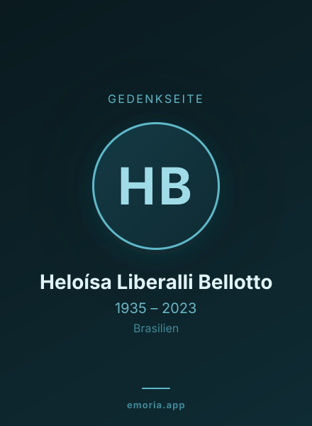 Gedenkportrait von Heloísa Liberalli Bellotto