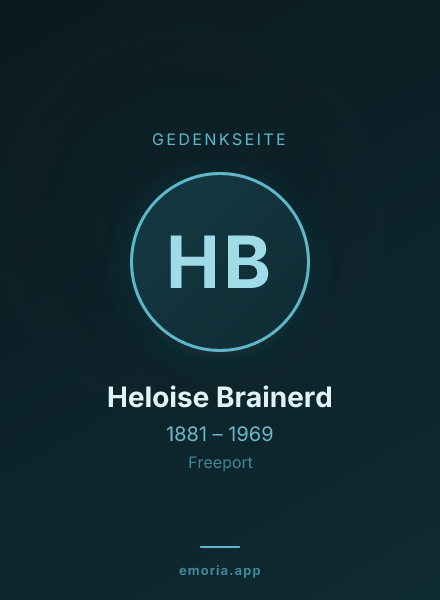 Gedenkportrait von Heloise Brainerd