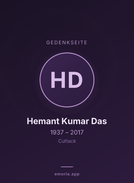 Gedenkportrait von Hemant Kumar Das