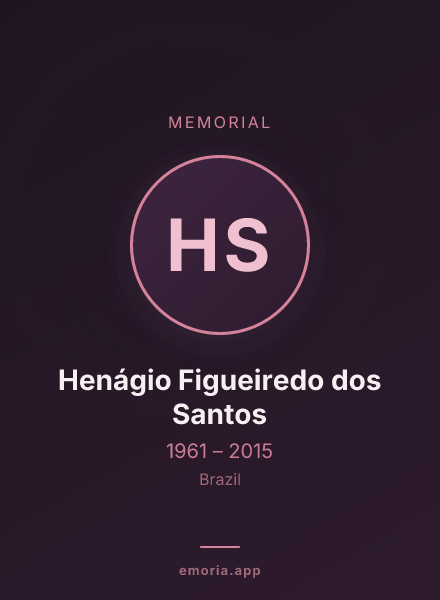 Memorial portrait of Henágio Figueiredo dos Santos