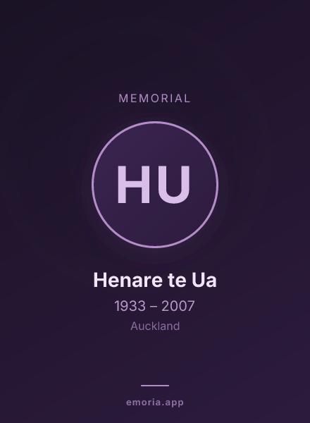 Memorial portrait of Henare te Ua