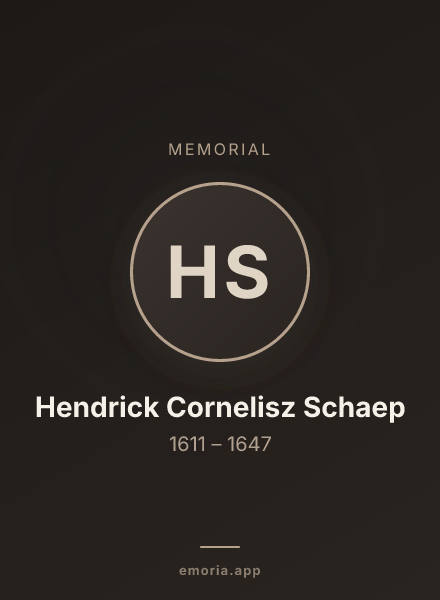 Memorial portrait of Hendrick Cornelisz Schaep