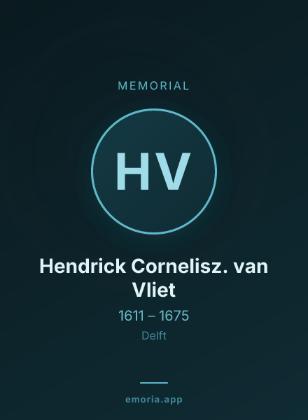 Memorial portrait of Hendrick Cornelisz. van Vliet