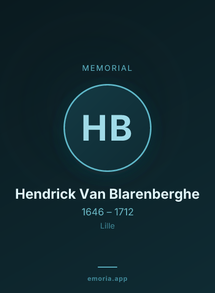 Memorial portrait of Hendrick Van Blarenberghe