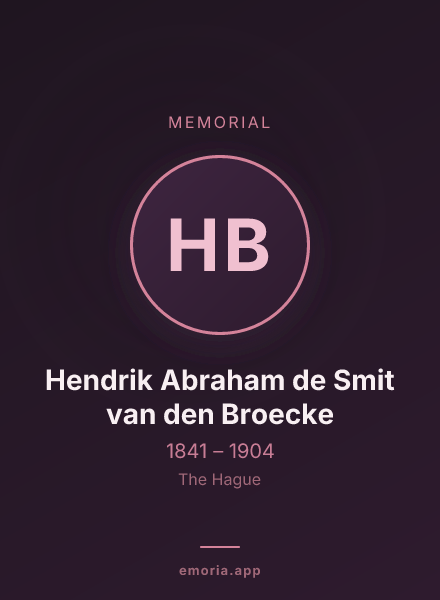 Memorial portrait of Hendrik Abraham de Smit van den Broecke