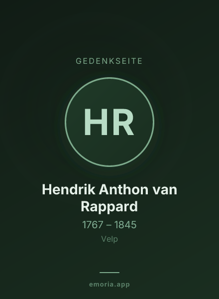 Gedenkportrait von Hendrik Anthon van Rappard