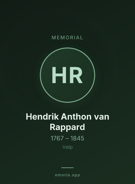 Memorial portrait of Hendrik Anthon van Rappard