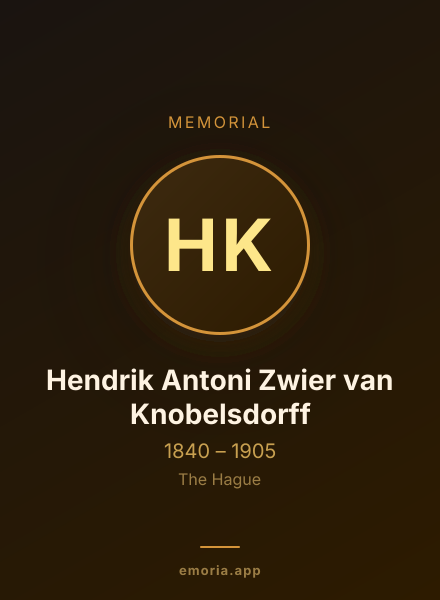 Memorial portrait of Hendrik Antoni Zwier van Knobelsdorff