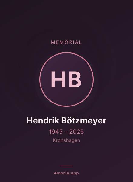 Memorial portrait of Hendrik Bötzmeyer