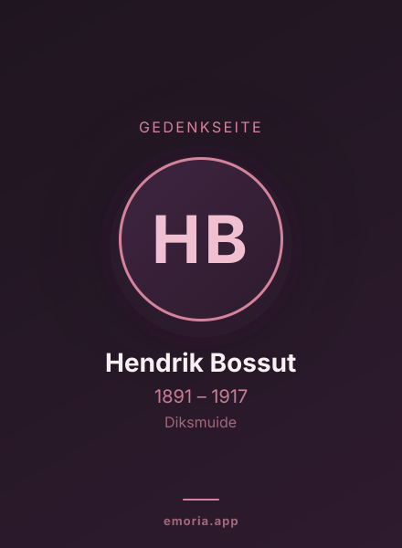 Gedenkportrait von Hendrik Bossut