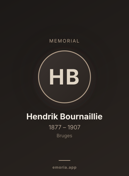 Memorial portrait of Hendrik Bournaillie