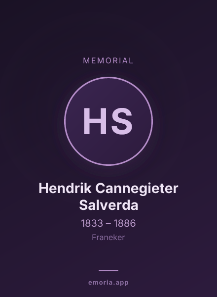 Memorial portrait of Hendrik Cannegieter Salverda