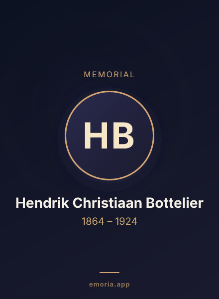 Memorial portrait of Hendrik Christiaan Bottelier
