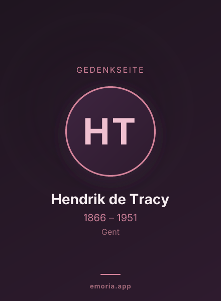 Gedenkportrait von Hendrik de Tracy