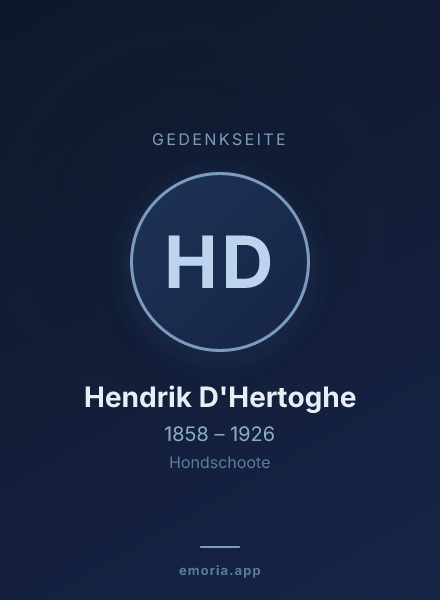 Gedenkportrait von Hendrik D'Hertoghe