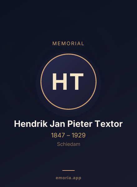 Memorial portrait of Hendrik Jan Pieter Textor