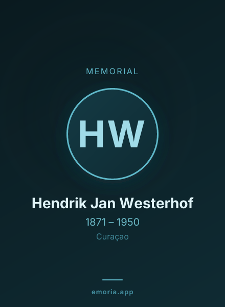 Memorial portrait of Hendrik Jan Westerhof