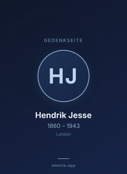 Gedenkportrait von Hendrik Jesse