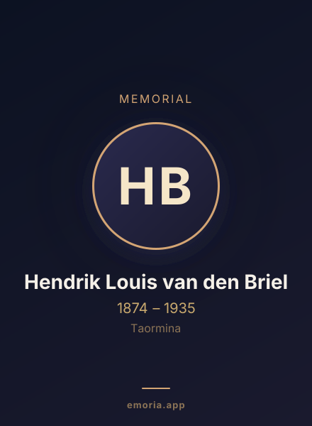 Memorial portrait of Hendrik Louis van den Briel