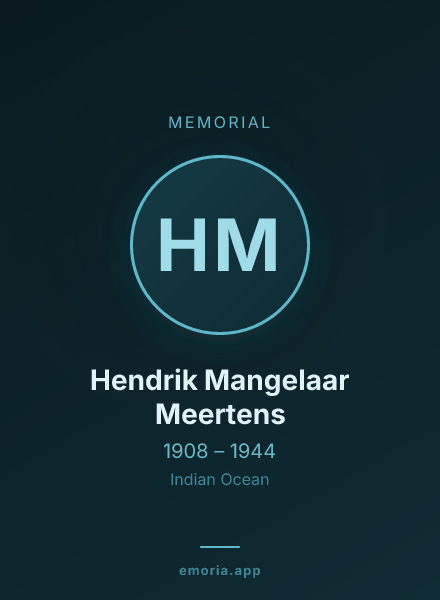 Memorial portrait of Hendrik Mangelaar Meertens