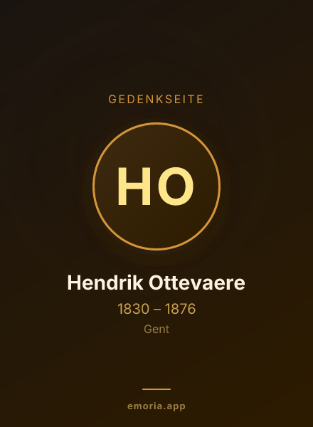 Gedenkportrait von Hendrik Ottevaere
