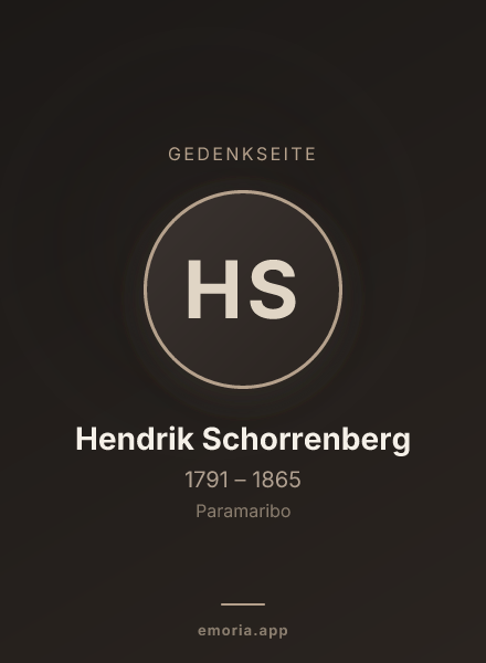 Gedenkportrait von Hendrik Schorrenberg